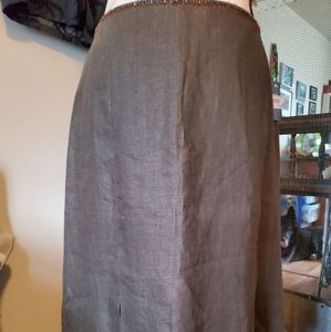 Rodney Clark Box Pleat Zip Skirt NWT
